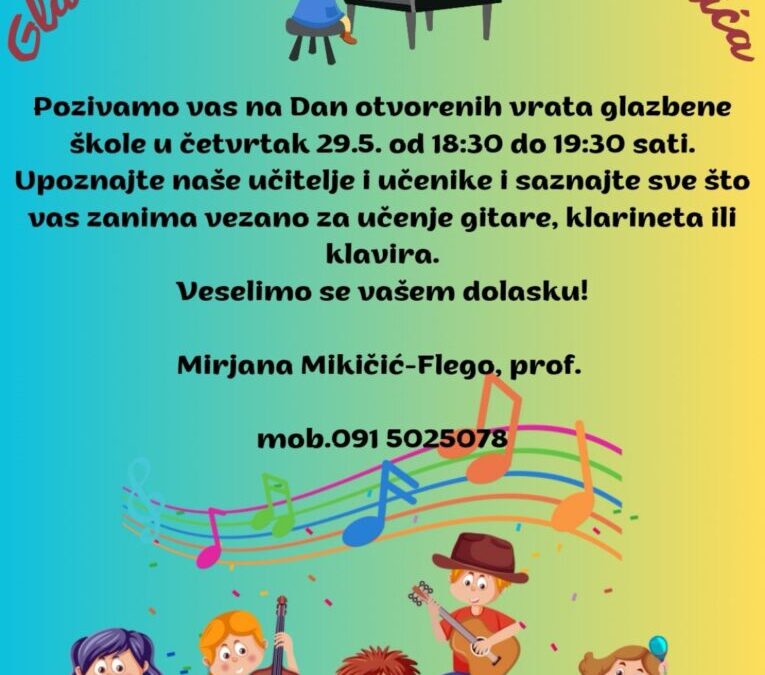 Dan otvorenih vrata Glazbenog odjela