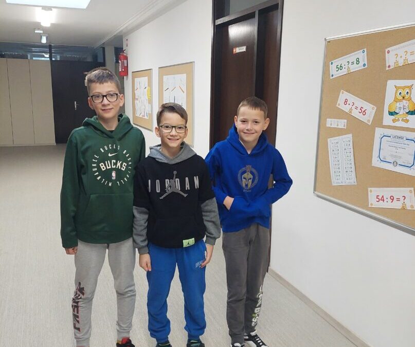 Troje naših učenika sudjelovalo na regionalnoj razini Sudoku natjecanja