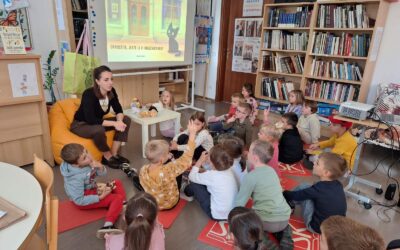 Posjet predškolaca knjižnici povodom Mjeseca hrvatske knjige