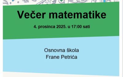 Pozivamo vas na Večer matematike